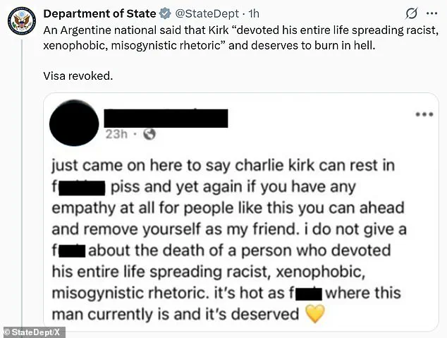 Trump Administration Revokes Visas of Six Over Online Posts Mocking Charlie Kirk's Assassination
