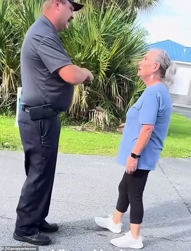 Viral Video Shows Defiant Woman Blocking Traffic at Aldi Store Opening