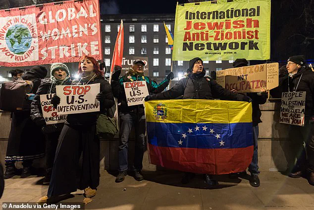 Protesters Burn American Flag Outside Downing Street Amid Criticism of Trump's Foreign Policy