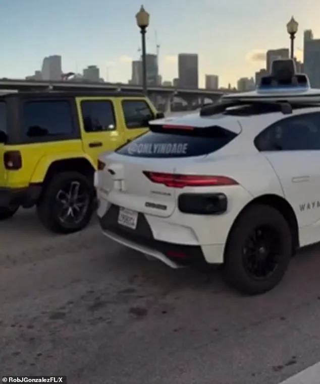 Self-Driving Waymo Vehicle Causes Traffic Jam on Miami's Venetian Causeway Bridge, Sparking Resident Frustration