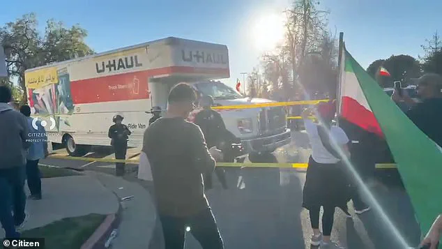 Chaos Erupts at Pro–Iranian Rally After Deliberate Truck Crash Sparks Concerns Over Political Motivation