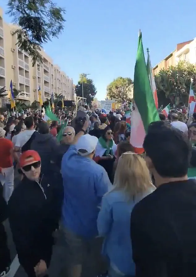 Chaos Erupts at Pro–Iranian Rally After Deliberate Truck Crash Sparks Concerns Over Political Motivation