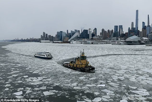 New York City's Rivers Freeze Over, Leading to Prolonged Suspension of Commuter Ferries Amid Winter Storm