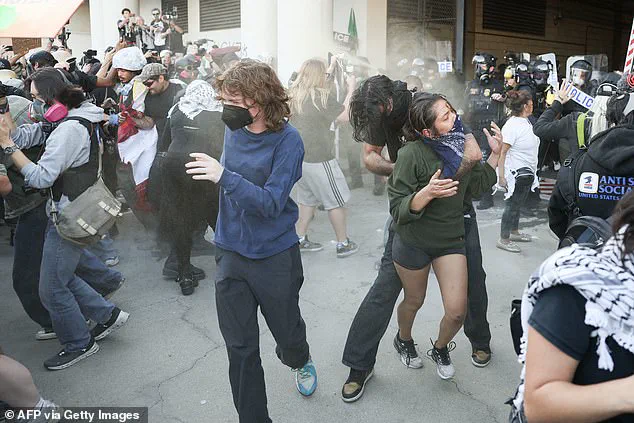 Clashes Erupt in Los Angeles as Protesters Confront Police During ICE Raid Demonstration
