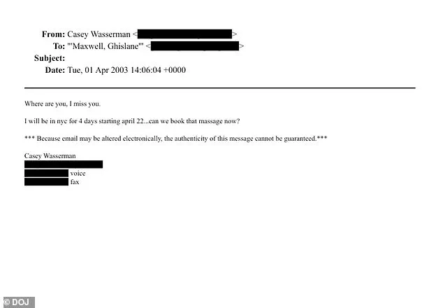 Explicit Emails Between Casey Wasserman and Ghislaine Maxwell Revealed by DOJ Documents Spark Controversy in Hollywood and Olympics Committee