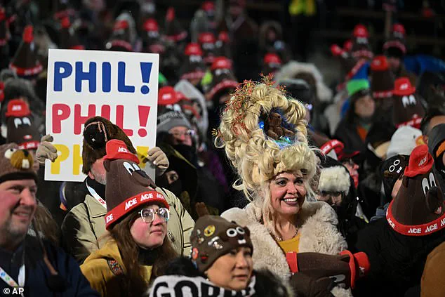 Punxsutawney Phil Sees Shadow, Foretells Six More Weeks of Winter at Annual Groundhog Day Ceremony