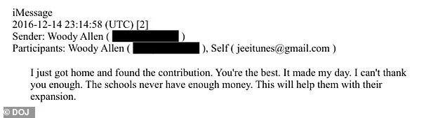 Newly Released Documents Reveal Woody Allen's $15K Donation to Private School in Exchange for Epstein's Influence
