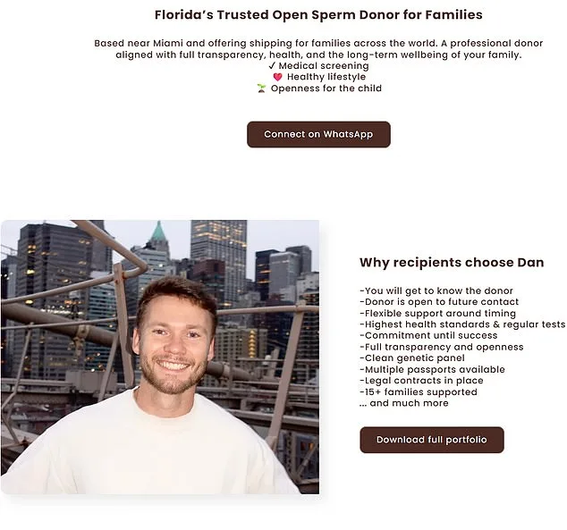 Influencer 'Donor Dan' Launches High-End Sperm Donation Service Amid Growing Unregulated Fertility Market
