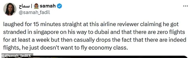 Aviation Influencer Faces Backlash as Viral Stranded Claim Unravels Over Economy Seat Revelation