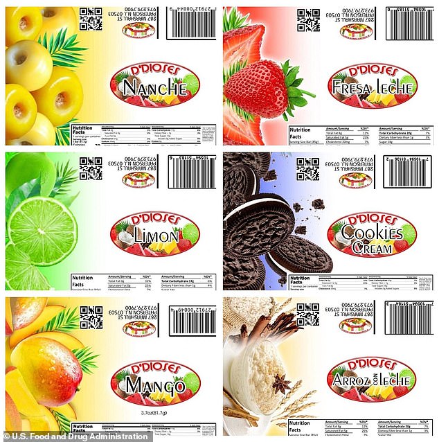 FDA recalls De Dios ice pops over undeclared allergens and artificial dyes.