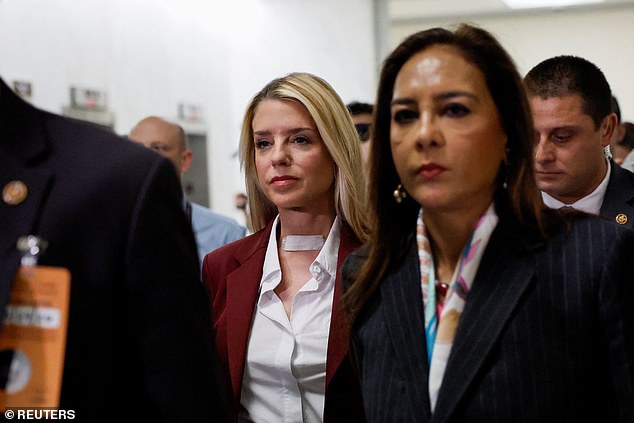Ousted AG Pam Bondi calls Ghislaine Maxwell 'very evil' in unreleased hearing.